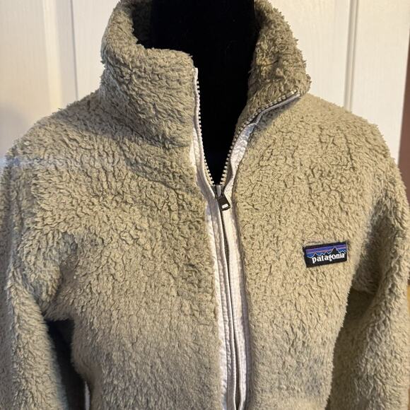 Patagonia Los Gatos Fleece Jacket Women's Small El Cap Khaki Full Zip Deep Pile - Picture 6 of 7
